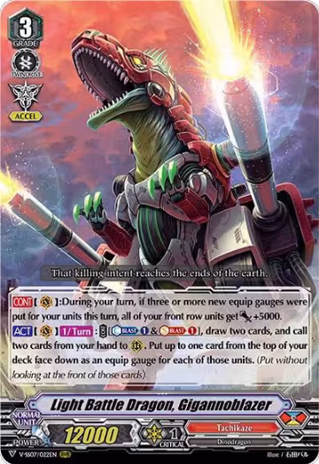 Light Battle Dragon, Gigannoblazer (V-SS07/022EN), V-SS07: Clan Selection Plus Vol.1 — Vanguard card price
