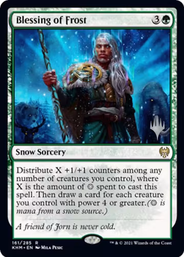 Blessing of Frost (161), Promo Pack: Kaldheim — Magic card price