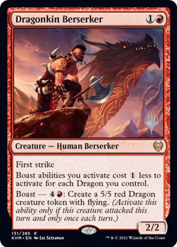 Dragonkin Berserker (131), Promo Pack: Kaldheim — Magic card price