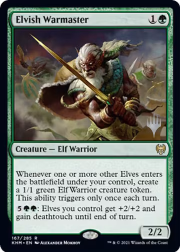Elvish Warmaster (167), Promo Pack: Kaldheim — Magic card price