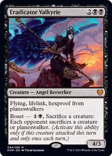 Eradicator Valkyrie (94), Promo Pack: Kaldheim — Magic card price