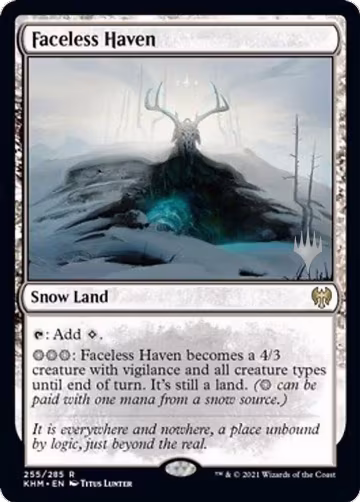 Faceless Haven (255), Promo Pack: Kaldheim — Magic card price
