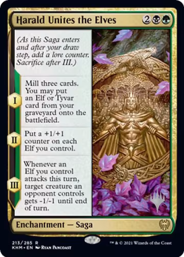 Harald Unites the Elves (213), Promo Pack: Kaldheim — Magic card price