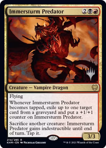 Immersturm Predator (214), Promo Pack: Kaldheim — Magic card price