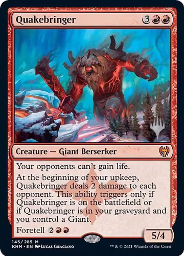 Quakebringer (145), Promo Pack: Kaldheim — Magic card price