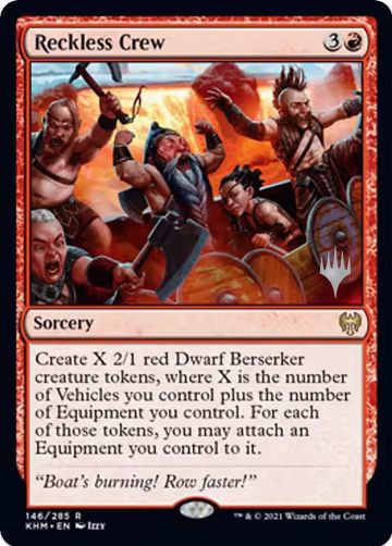 Reckless Crew (146), Promo Pack: Kaldheim — Magic card price