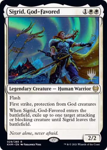 Sigrid, God-Favored (29), Promo Pack: Kaldheim — Magic card price