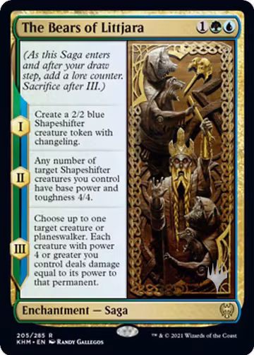 The Bears of Littjara (205), Promo Pack: Kaldheim — Magic card price