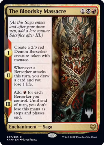 The Bloodsky Massacre (207), Promo Pack: Kaldheim — Magic card price