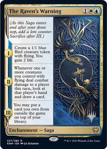 The Raven's Warning (227), Promo Pack: Kaldheim — Magic card price