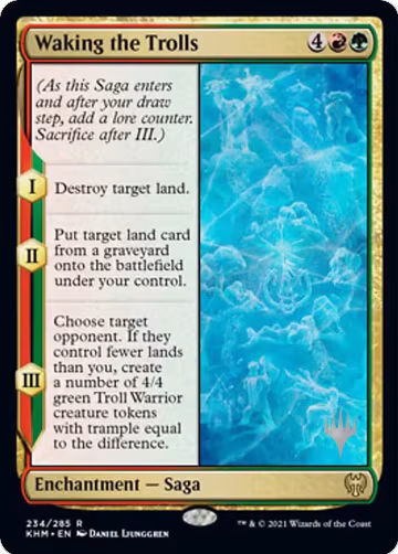 Waking the Trolls (234), Promo Pack: Kaldheim — Magic card price
