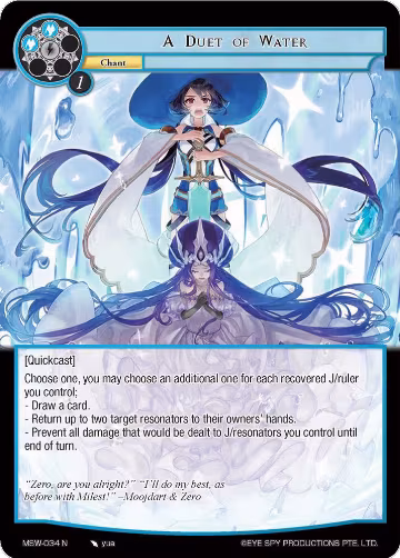 A Duet of Water (MSW-034), The Magic Stone War - Zero — Force of Will card price