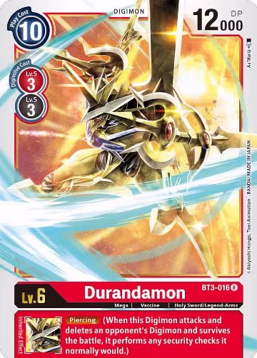 Durandamon (BT3-016 R), Release Special Booster 1.5 — Digimon card price
