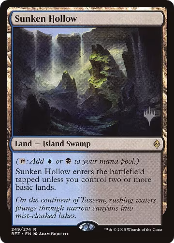 Sunken Hollow (249), Promo Pack: Kaldheim — Magic card price
