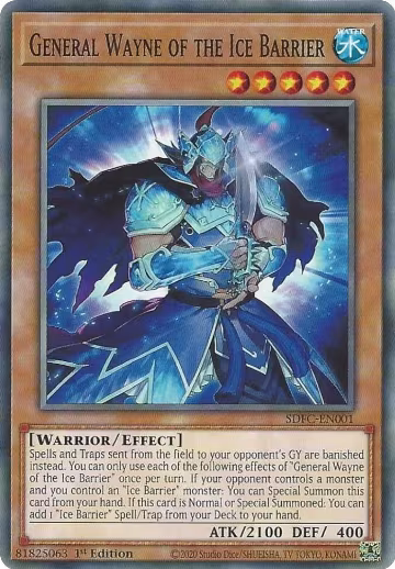 General Wayne of the Ice Barrier (SDFC-EN001), Structure Deck: Freezing Chains — Yu-Gi-Oh! card price