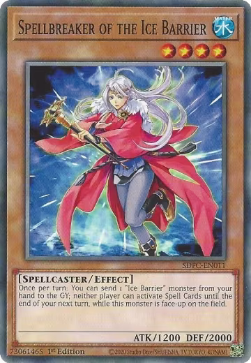 Spellbreaker of the Ice Barrier (SDFC-EN011), Structure Deck: Freezing Chains — Yu-Gi-Oh! card price