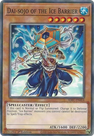 Dai-sojo of the Ice Barrier (SDFC-EN014), Structure Deck: Freezing Chains — Yu-Gi-Oh! card price