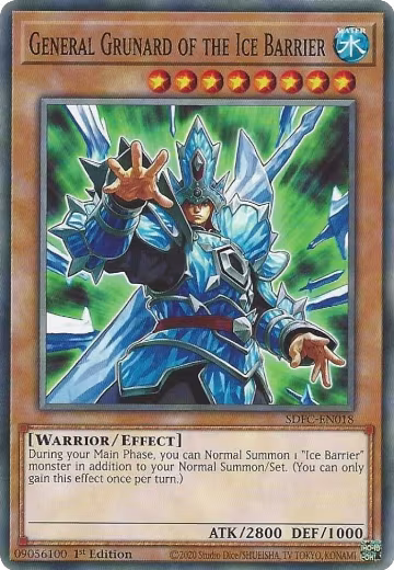 General Grunard of the Ice Barrier (SDFC-EN018), Structure Deck: Freezing Chains — Yu-Gi-Oh! card price
