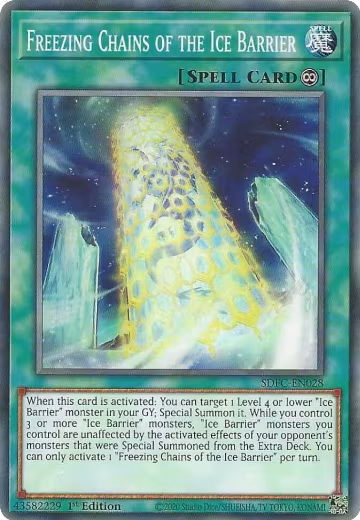 Freezing Chains of the Ice Barrier (SDFC-EN028), Structure Deck: Freezing Chains — Yu-Gi-Oh! card price