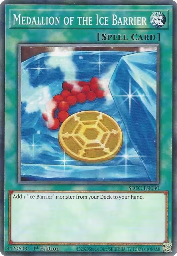 Medallion of the Ice Barrier (SDFC-EN030), Structure Deck: Freezing Chains — Yu-Gi-Oh! card price