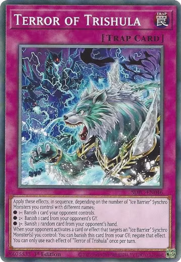 Terror of Trishula (SDFC-EN046), Structure Deck: Freezing Chains — Yu-Gi-Oh! card price