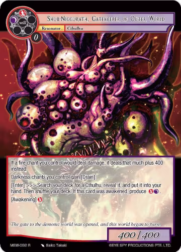 Shub-Niggurath, Gatekeeper of Outer World (MSW-092), The Magic Stone War - Zero — Force of Will card price