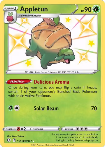 Appletun (SV014/SV122), Shining Fates: Shiny Vault — Pokémon card price