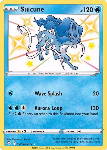 Suicune (SV022/SV122) — card price