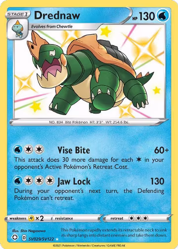 Drednaw (SV029/SV122), Shining Fates: Shiny Vault — Pokémon card price