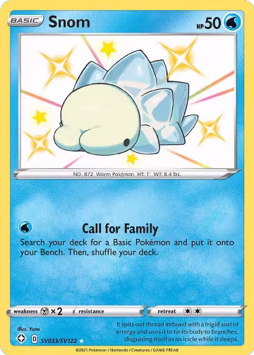 Snom (SV033/SV122), Shining Fates: Shiny Vault — Pokémon card price