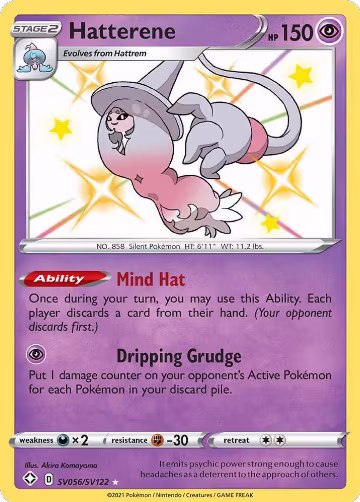 Hatterene (SV056/SV122), Shining Fates: Shiny Vault — Pokémon card price