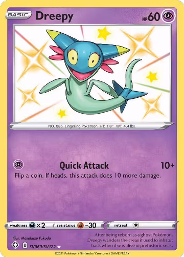 Dreepy (SV060/SV122), Shining Fates: Shiny Vault — Pokémon card price