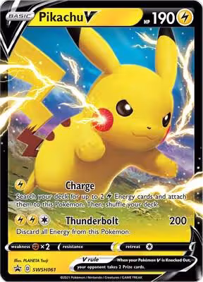 Pikachu V - SWSH061 (SWSH061), Sword & Shield Promo Cards — Pokémon card price
