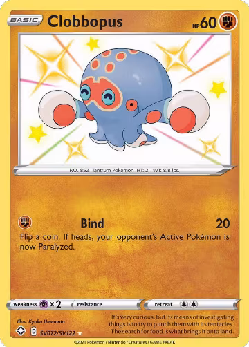Clobbopus (SV072/SV122), Shining Fates: Shiny Vault — Pokémon card price