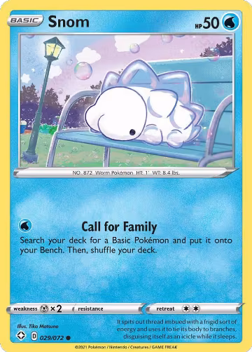 Snom (029/072), Shining Fates — Pokémon card price