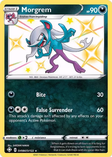 Morgrem (SV084/SV122), Shining Fates: Shiny Vault — Pokémon card price