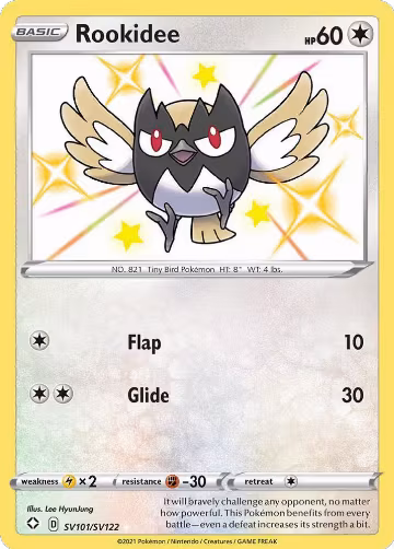 Rookidee (SV101/SV122), Shining Fates: Shiny Vault — Pokémon card price