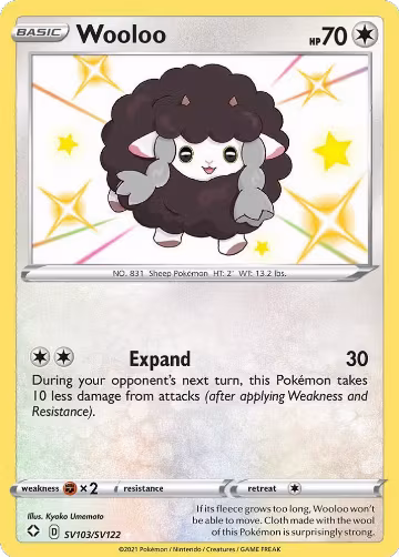 Wooloo (SV103/SV122), Shining Fates: Shiny Vault — Pokémon card price