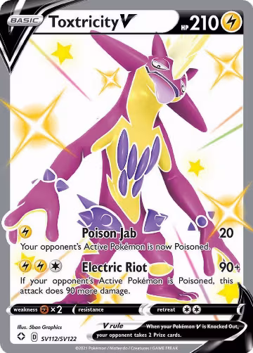 Toxtricity V (SV112/SV122), Shining Fates: Shiny Vault — Pokémon card price