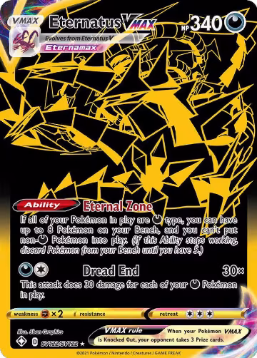 Eternatus VMAX (SV122/SV122), Shining Fates: Shiny Vault — Pokémon card price