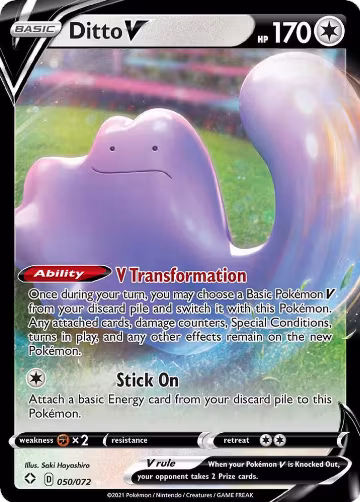 Ditto V (050/072), Shining Fates — Pokémon card price