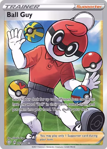 Ball Guy (Full Art) (065/072), Shining Fates — Pokémon card price