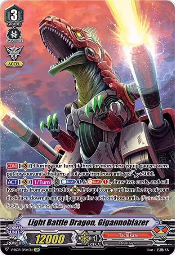 Light Battle Dragon, Gigannoblazer (SP) (V-SS07/SP04EN), V-SS07: Clan Selection Plus Vol.1 — Vanguard card price
