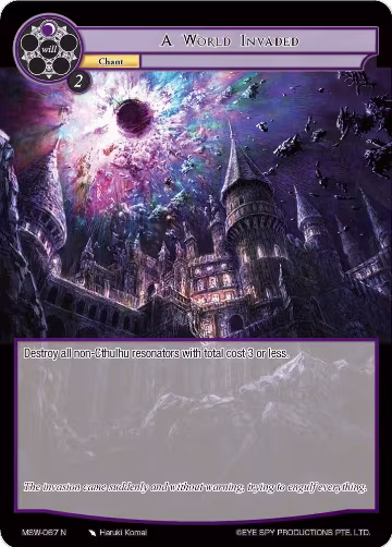 A World Invaded (MSW-067), The Magic Stone War - Zero — Force of Will card price