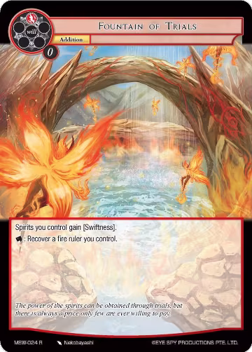Fountain of Trials (MSW-024), The Magic Stone War - Zero — Force of Will card price