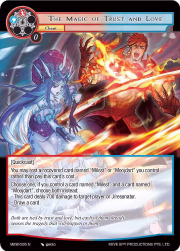 The Magic of Trust and Love (MSW-095), The Magic Stone War - Zero — Force of Will card price