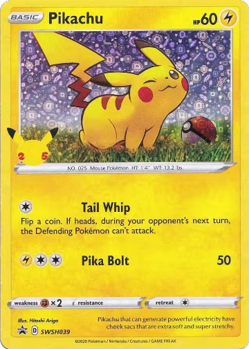 Pikachu - SWSH039 (General Mills) (SWSH039), Miscellaneous Cards & Products — Pokémon card price