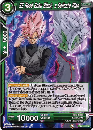 SS Rose Goku Black, a Delicate Plan (Reprint) (DB1-056), Battle Evolution Booster — DB Super card price