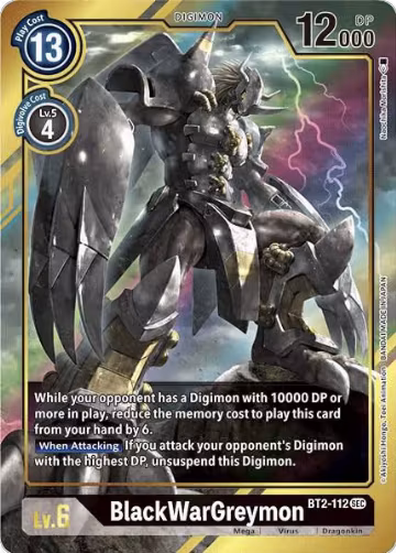 BlackWarGreymon (Alternate Art) (BT2-112 SEC) — card price
