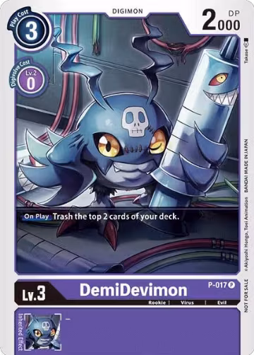 DemiDevimon - P-017 (P-017 P), Digimon Promotion Cards — Digimon card price
